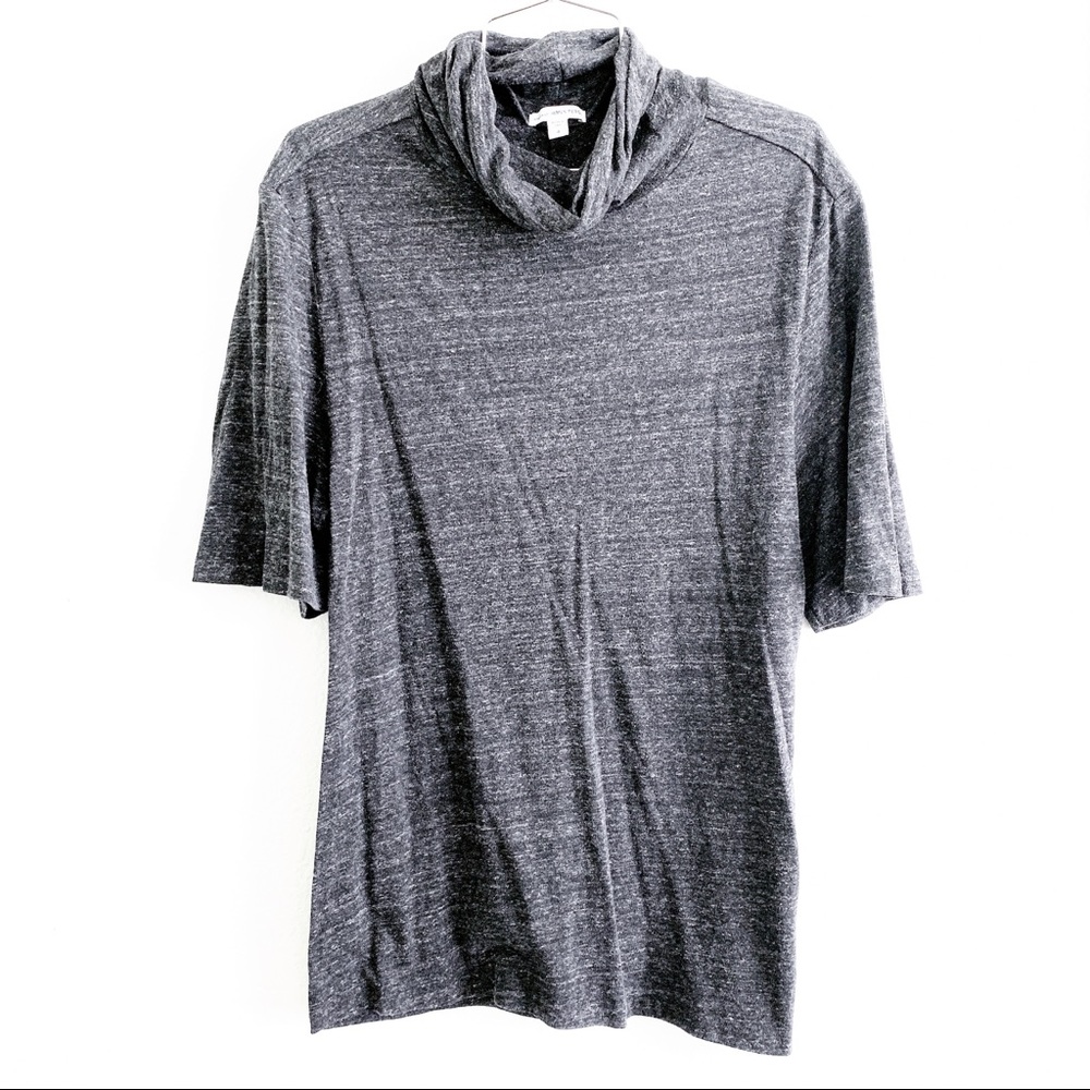 JAMES PERSE cowl neck 3/4 sleeve tunic shirt top 4